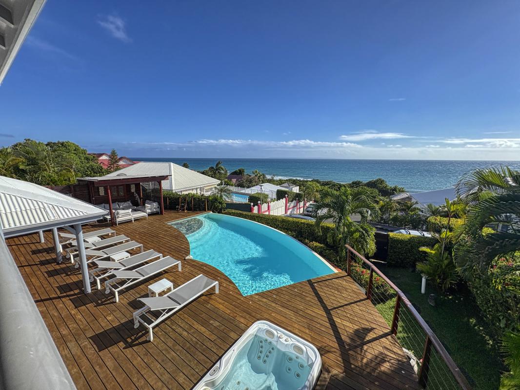 2.Location villa piscine Sainte Anne Guadeloupe_vue mer